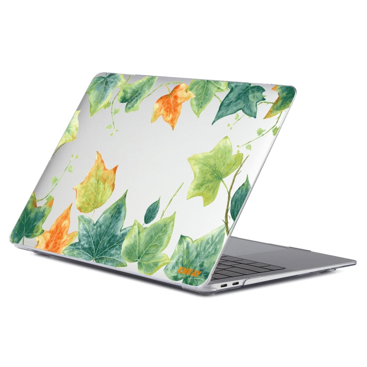 For MacBook Air 13.3 inch A2179 / A2337 ENKAY Hat-Prince Forest Series Pattern Laotop Protective Crystal Case(Ivy Leaf Pattern) - MacBook Air Cases by ENKAY | Online Shopping UK | buy2fix