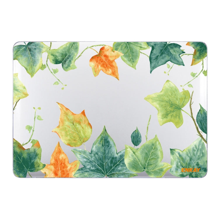 ENKAY Hat-Prince Forest Series Pattern Laotop Protective Crystal Case for MacBook Air 13.3 inch A1932 2018(Ivy Leaf Pattern) - MacBook Air Cases by ENKAY | Online Shopping UK | buy2fix