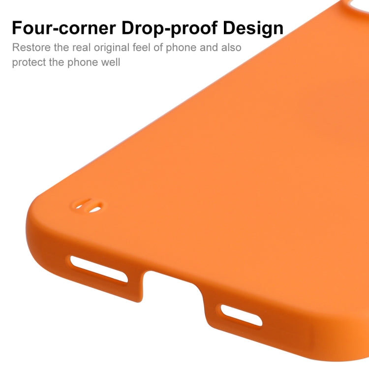 For iPhone 12 Pro Max ENKAY Matte Frameless Hard PC Case(Orange) - iPhone 12 Pro Max Cases by ENKAY | Online Shopping UK | buy2fix