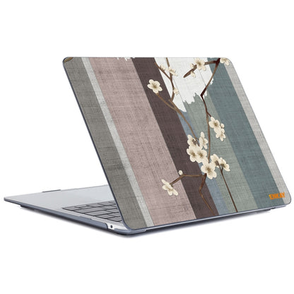 ENKAY Vintage Pattern Series Laotop Protective Crystal Case For MacBook Pro 13.3 inch A1706 / A1708 / A1989 / A2159(Plum Blossom) - MacBook Pro Cases by ENKAY | Online Shopping UK | buy2fix