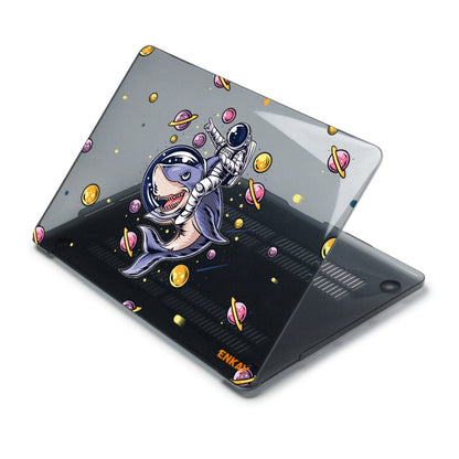 ENKAY Star Series Pattern Laotop Protective Crystal Case For MacBook Pro 15.4 inch A1707 / A1990(Shark Astronaut) - MacBook Pro Cases by ENKAY | Online Shopping UK | buy2fix