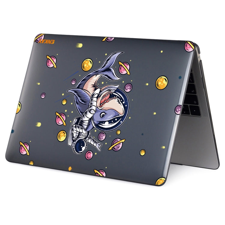 ENKAY Star Series Pattern Laotop Protective Crystal Case For MacBook Pro 15.4 inch A1707 / A1990(Shark Astronaut) - MacBook Pro Cases by ENKAY | Online Shopping UK | buy2fix