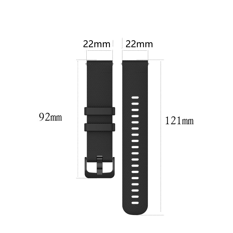 For Xiaomi Watch S1 22mm Checkered Silicone Watch Band(Amy Green) - Watch Bands by buy2fix | Online Shopping UK | buy2fix