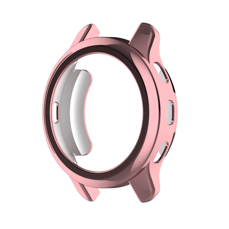 For Garmin Venu 2 Plus PC+Tempered Film Fully Enclosed Protective Case(Pink) - Watch Cases by buy2fix | Online Shopping UK | buy2fix