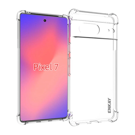 For Google Pixel 7 ENKAY Clear TPU Shockproof Case - Google Cases by ENKAY | Online Shopping UK | buy2fix