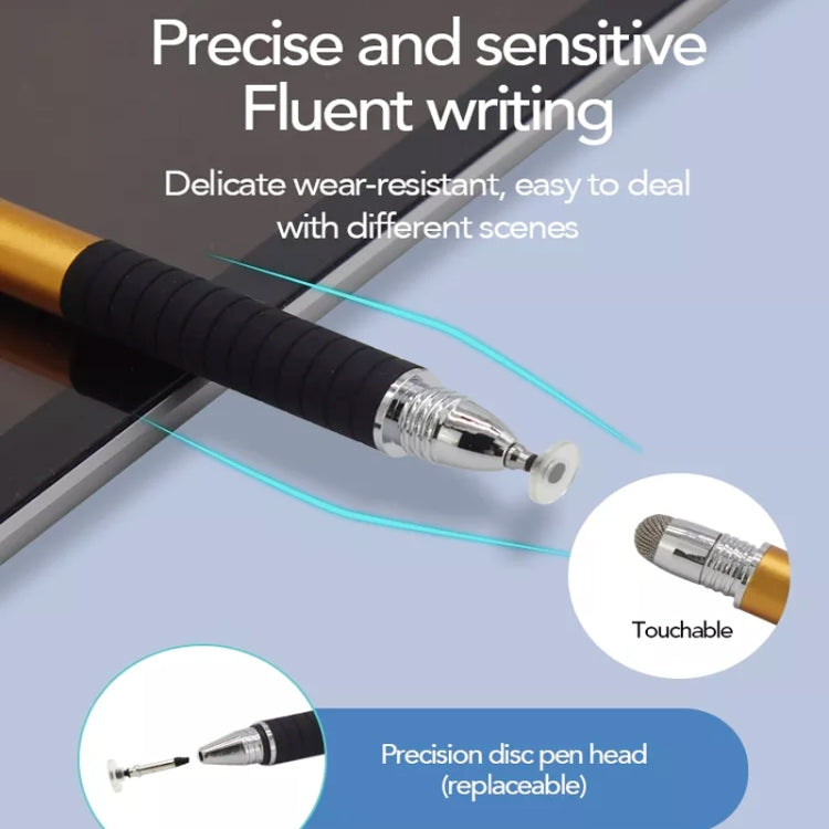 AT-31 Conductive Cloth Head + Precision Sucker Capacitive Pen Head 2-in-1 Handwriting Stylus(Black) - Stylus Pen by buy2fix | Online Shopping UK | buy2fix