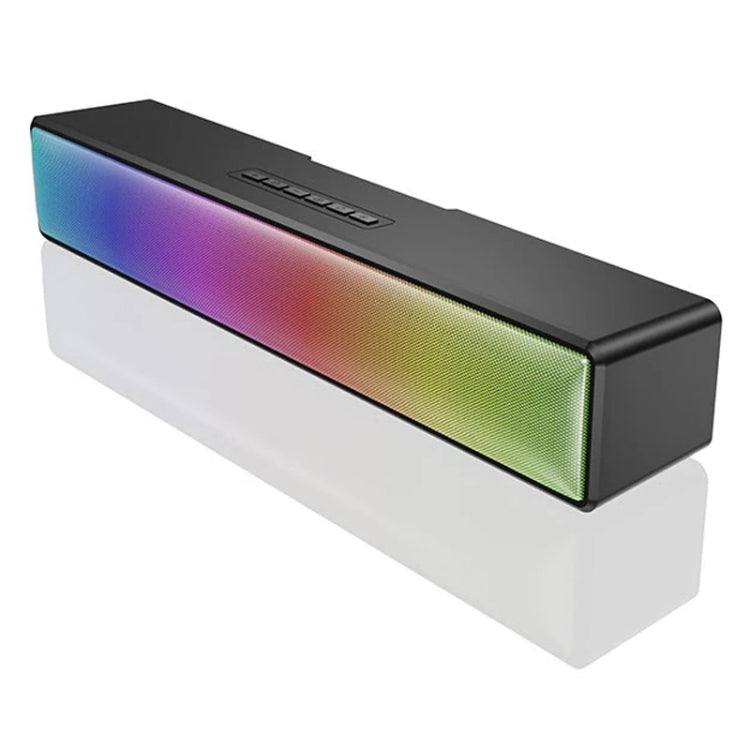 AEC BT601 RGB Light HiFi Soundbar Bluetooth Speaker Home Theater - Desktop Speaker by AEC | Online Shopping UK | buy2fix