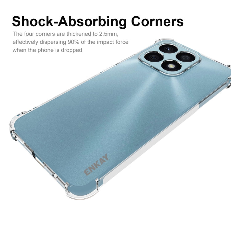 For Honor X8A 4G Global ENKAY Hat-Prince Clear TPU Shockproof Phone Case - Honor Cases by ENKAY | Online Shopping UK | buy2fix