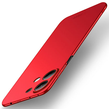 For Xiaomi Redmi Note 13 4G MOFI Micro-Frosted PC Ultra-thin Hard Phone Case(Red) - Note 13 Cases by MOFI | Online Shopping UK | buy2fix