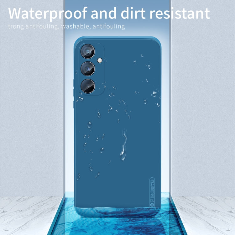 For Samsung Galaxy A55 PINWUYO Sense Series Liquid Silicone TPU Phone Case(Black) - Galaxy Phone Cases by PINWUYO | Online Shopping UK | buy2fix