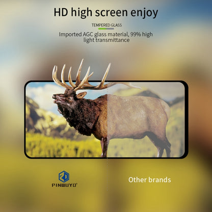 For Realme 12 PINWUYO 9H 2.5D Full Screen Tempered Glass Film(Black) - Realme Tempered Glass by PINWUYO | Online Shopping UK | buy2fix
