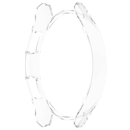 For Samsung Galaxy Watch 6 Classic 43mm Half Coverage Hollow PC Watch Protective Case(Transparent) - Watch Cases by buy2fix | Online Shopping UK | buy2fix