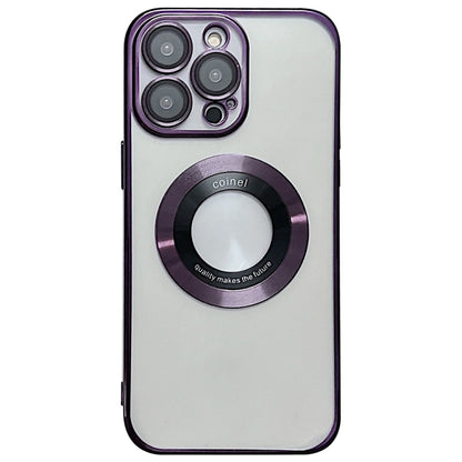 For iPhone 13 Pro Magsafe Electroplating TPU Phone Case(Purple) - iPhone 13 Pro Cases by buy2fix | Online Shopping UK | buy2fix