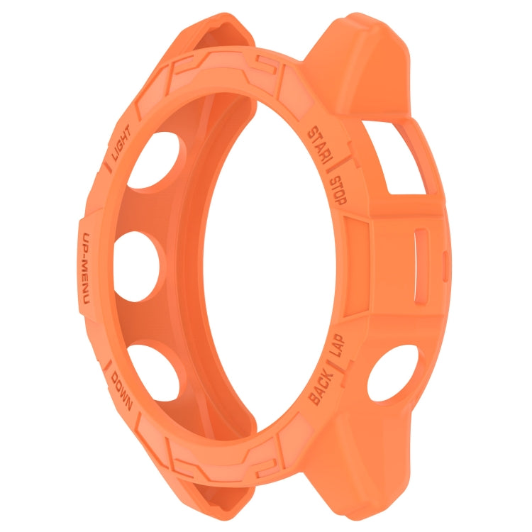 For Garmin Epix Pro / Epix Pro Gen 2 51mm / Fenix 7X / 7X Pro Armored TPU Half Wrapped Watch Protective Case(Orange) - Watch Cases by buy2fix | Online Shopping UK | buy2fix