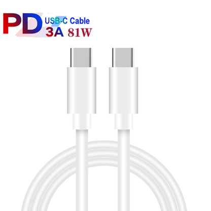 PD30W USB-C / Type-C + QC3.0 USB Dual Port Charger with 1m Type-C to Type-C Data Cable, US Plug - USB Charger by buy2fix | Online Shopping UK | buy2fix