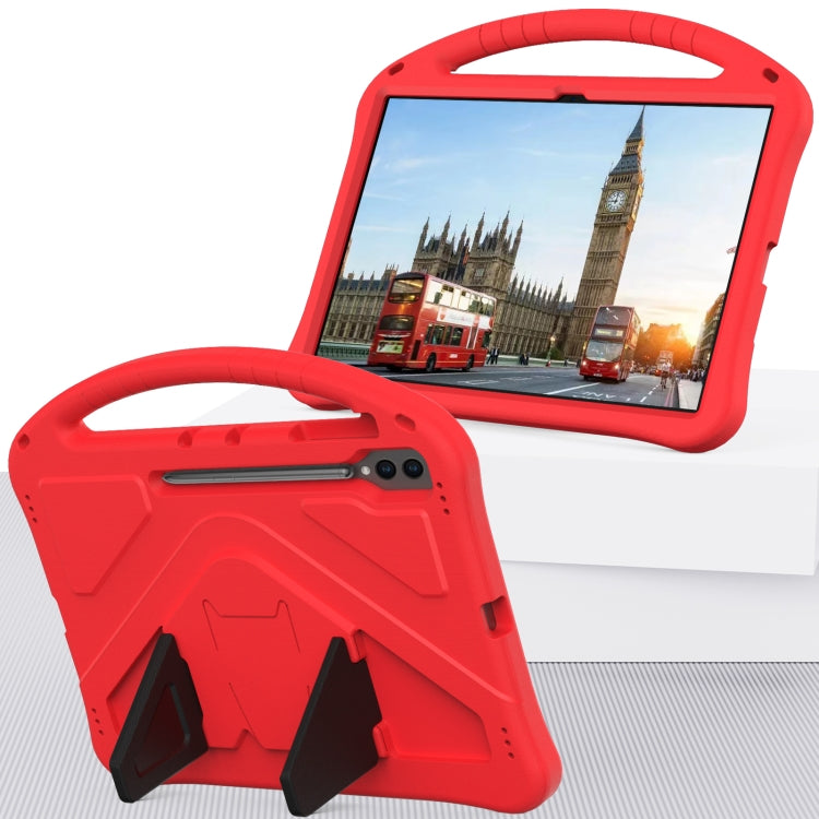 For Samsung Galaxy Tab S8 Ultra EVA Shockproof Tablet Case with Holder(Red) - Galaxy Tab S8 Ultra Cases by buy2fix | Online Shopping UK | buy2fix