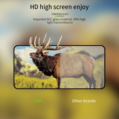 For Xiaomi Redmi 13C MOFI 9H 2.5D Full Screen Tempered Glass Film(Black) -  by MOFI | Online Shopping UK | buy2fix