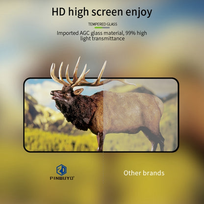 For vivo iQOO Z8X / Z7X PINWUYO 9H 2.5D Full Screen Tempered Glass Film(Black) - vivo Tempered Glass by PINWUYO | Online Shopping UK | buy2fix