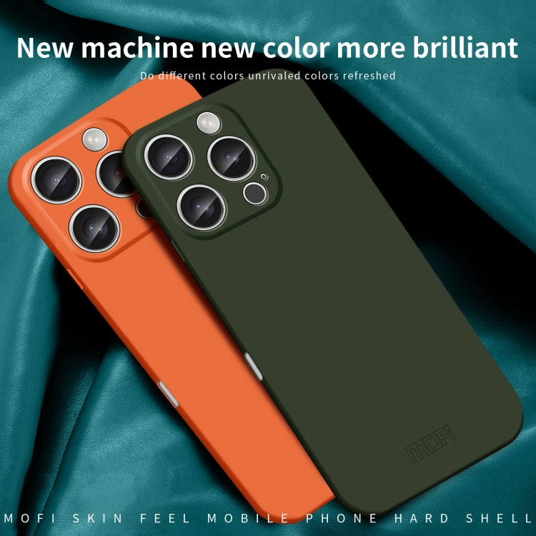 For iPhone 16 Pro Max MOFI Qin Series Skin Feel All-inclusive PC Phone Case(Orange) - iPhone 16 Pro Max Cases by MOFI | Online Shopping UK | buy2fix