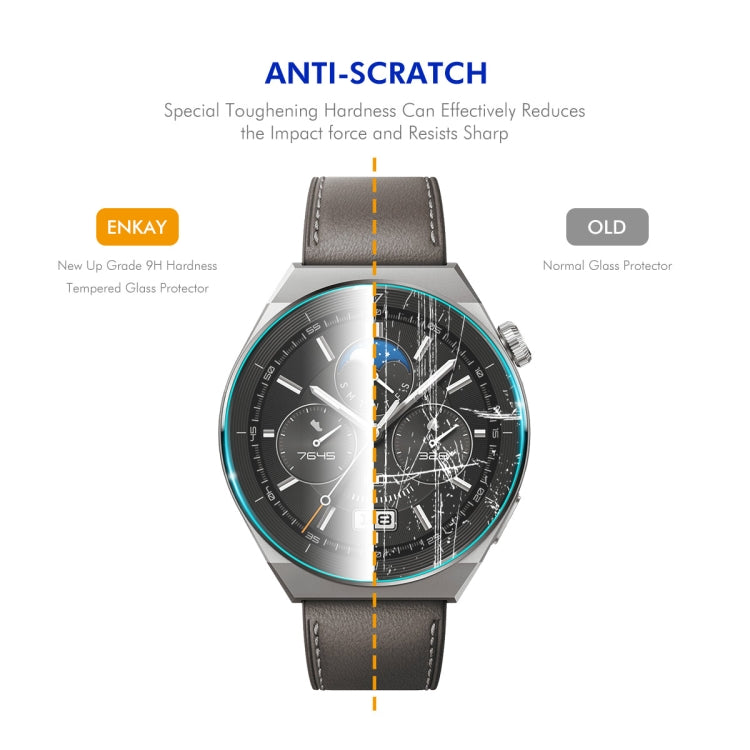 For Huawei Watch GT 5 41mm 5pcs ENKAY Hat-Prince 0.2mm 9H Tempered Glass Screen Protector Watch Film - Screen Protector by ENKAY | Online Shopping UK | buy2fix