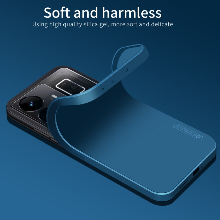 For Realme GT Neo5 PINWUYO Sense Series Liquid Silicone TPU Phone Case(Blue) - Realme Cases by PINWUYO | Online Shopping UK | buy2fix