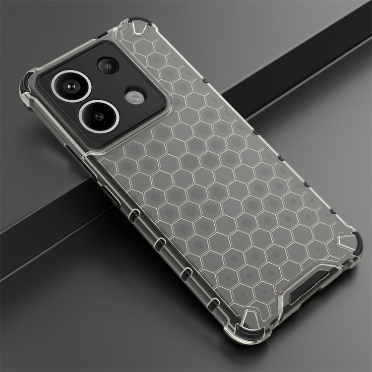 For Redmi Note 13 Pro 5G Shockproof Honeycomb Phone Case(Black) - Note 13 Pro Cases by buy2fix | Online Shopping UK | buy2fix