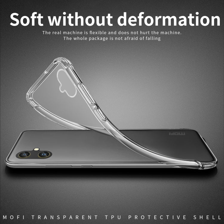 For Samsung Galaxy A05 MOFI Ming Series Ultra-thin TPU Phone Case(Transparent) - Galaxy Phone Cases by MOFI | Online Shopping UK | buy2fix