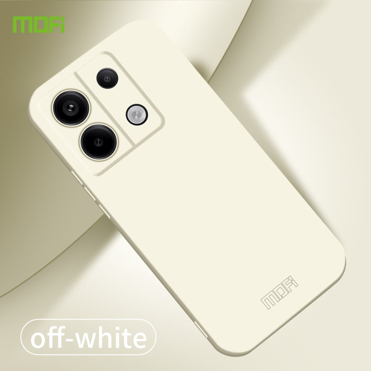 For Xiaomi Redmi Note 13 MOFI Qin Series Skin Feel All-inclusive PC Phone Case(Beige) - Note 13 Cases by MOFI | Online Shopping UK | buy2fix