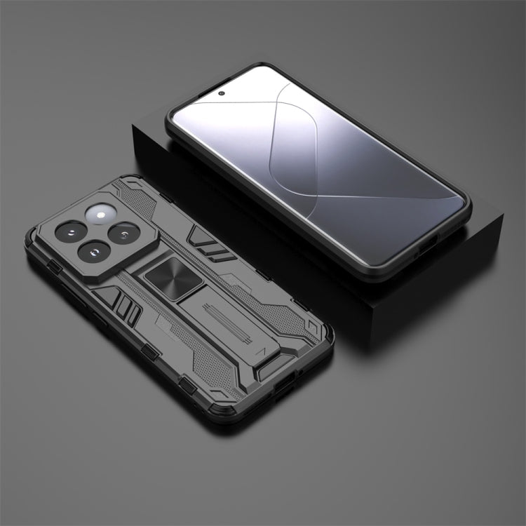 For Xiaomi 14 Pro Supersonic Armor PC Hybrid TPU Phone Case(Black) - 14 Pro Cases by buy2fix | Online Shopping UK | buy2fix