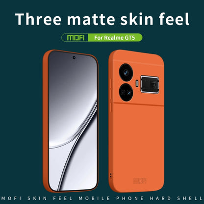 For Realme GT5 MOFI Qin Series Skin Feel All-inclusive PC Phone Case(Orange) - Realme Cases by MOFI | Online Shopping UK | buy2fix