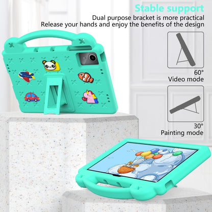 For DOOGEE T30 Pro 11 2023 Handle Kickstand Children EVA Shockproof Tablet Case(Mint Green) - Others by buy2fix | Online Shopping UK | buy2fix