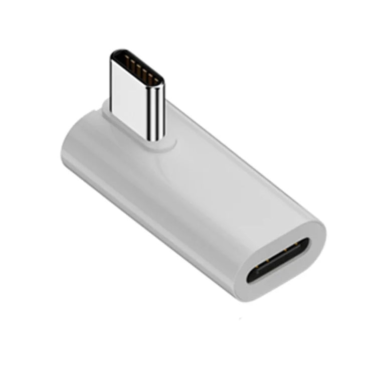 USB 3.1 Type-C 40Gbps 8K Transmission Adapter 140W 5A Charge, Specification:Type-C Male to Female Middle Bend - Cable & Adapters by buy2fix | Online Shopping UK | buy2fix
