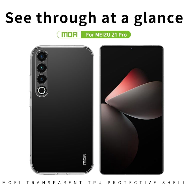 For Meizu 21 Pro MOFI Ming Series Transparent Ultra-thin TPU Phone Case(Transparent) - Meizu by MOFI | Online Shopping UK | buy2fix