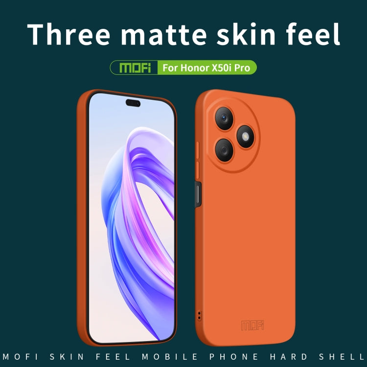 For Honor X50i Pro MOFI Qin Series Skin Feel All-inclusive PC Phone Case(Orange) - Honor Cases by MOFI | Online Shopping UK | buy2fix