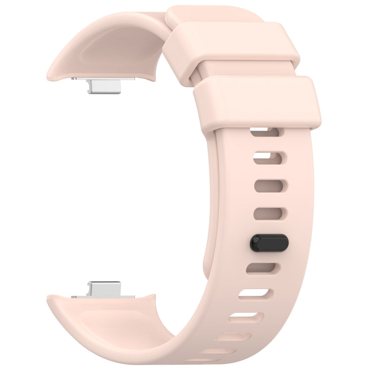 For Redmi Watch 4 Solid Color Silicone Sports Watch Band(Pink) - Watch Bands by buy2fix | Online Shopping UK | buy2fix