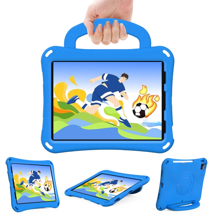 For iPad Pro 11 2024 Handle Football Shaped EVA Shockproof Tablet Case(Blue) - iPad Pro 11 2024 Cases by buy2fix | Online Shopping UK | buy2fix