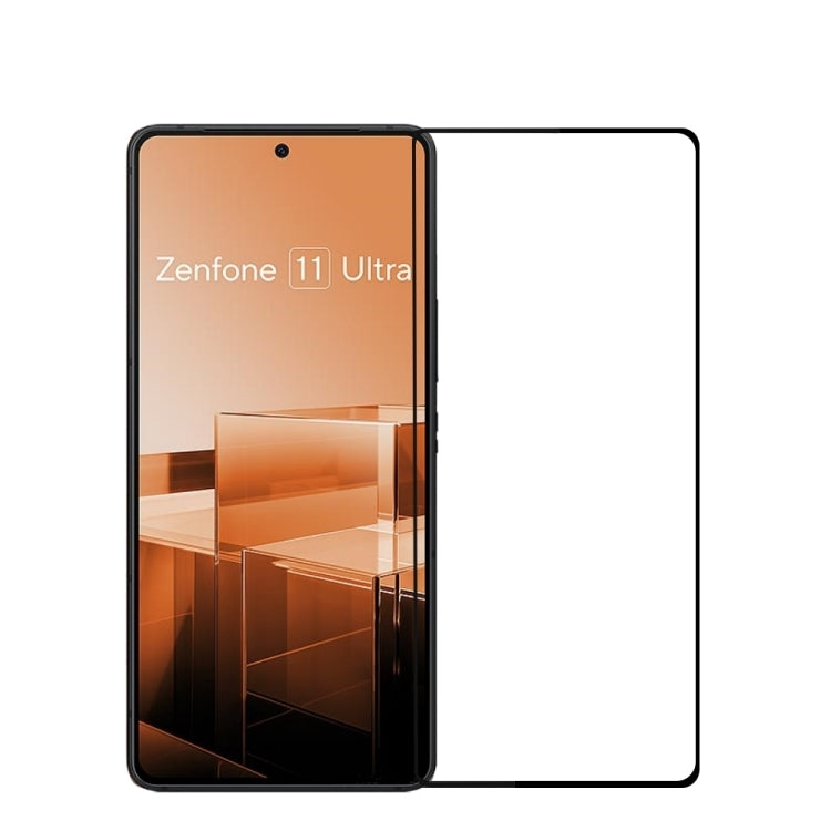 For Asus Zenfone 11 Ultra MOFI 9H 2.5D Full Screen Tempered Glass Film(Black) - ASUS Tempered Glass by MOFI | Online Shopping UK | buy2fix