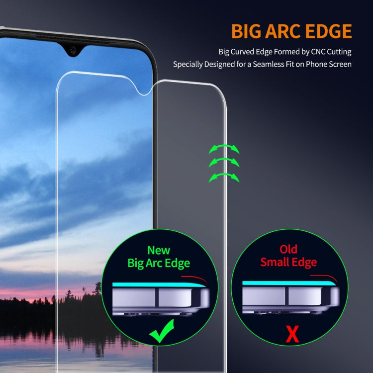 For OPPO A18 / A38 ENKAY 9H Big Arc Edge High Aluminum-silicon Tempered Glass Film - A18 Tempered Glass by ENKAY | Online Shopping UK | buy2fix