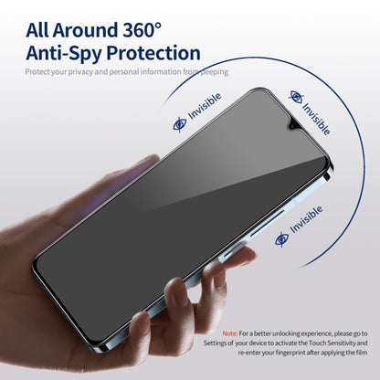 For Samsung Galaxy A24 5G 2pcs ENKAY Hat-Prince 360 Degree Anti-peeping Privacy Full Screen Tempered Glass Film - Galaxy Tempered Glass by ENKAY | Online Shopping UK | buy2fix
