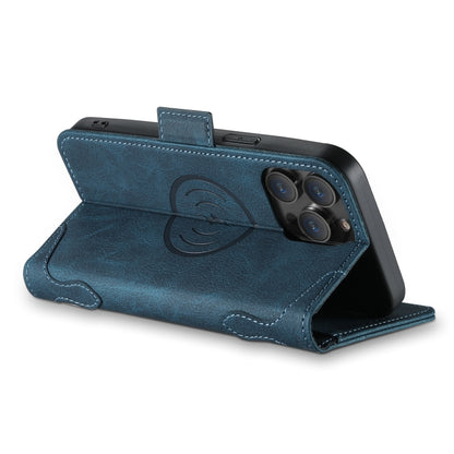 For iPhone 15 SUTENI J07 Multifunctional Horizontal Flip Magsafe Leather Phone Case(Blue) - iPhone 15 Cases by Suteni | Online Shopping UK | buy2fix