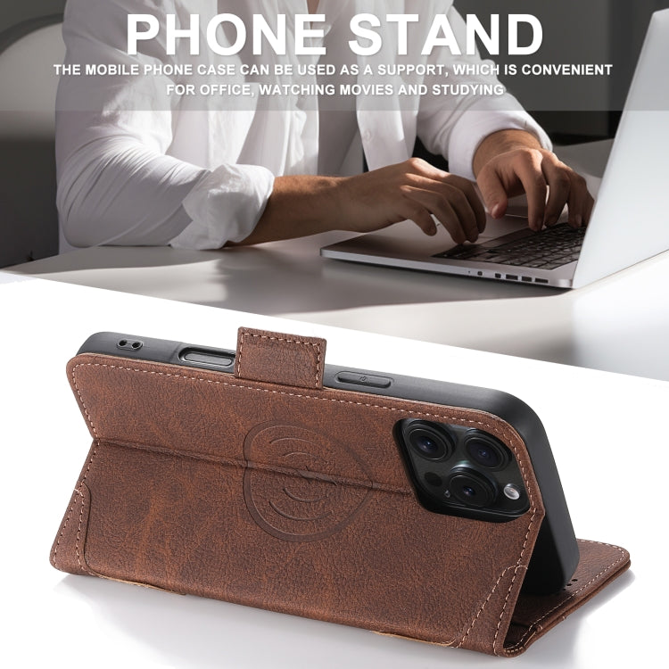 For iPhone 16 Plus SUTENI J07 Multifunctional Horizontal Flip Magsafe Leather Phone Case(Brown) - iPhone 16 Plus Cases by Suteni | Online Shopping UK | buy2fix