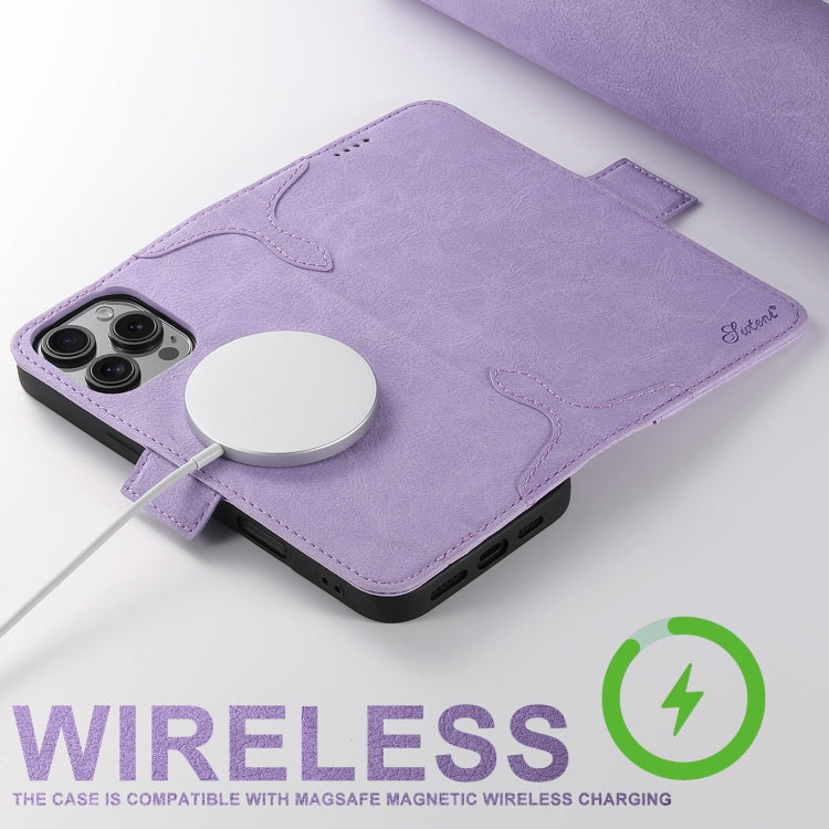 For iPhone 16 Plus SUTENI J07 Multifunctional Horizontal Flip Magsafe Leather Phone Case(Purple) - iPhone 16 Plus Cases by Suteni | Online Shopping UK | buy2fix