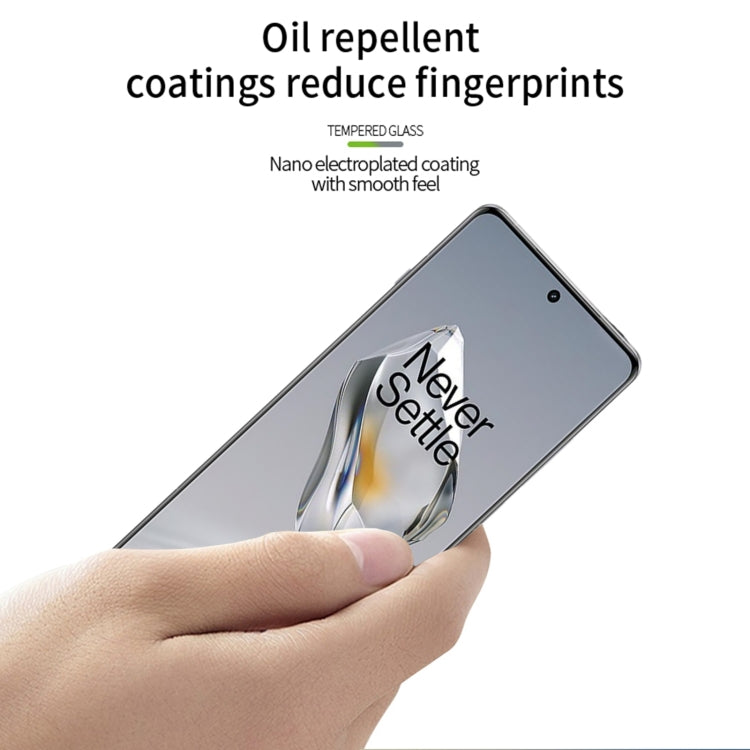 For OnePlus 12 MOFI 9H 3D Hot Bending Tempered Glass Film(Black) - OnePlus Tempered Glass by MOFI | Online Shopping UK | buy2fix