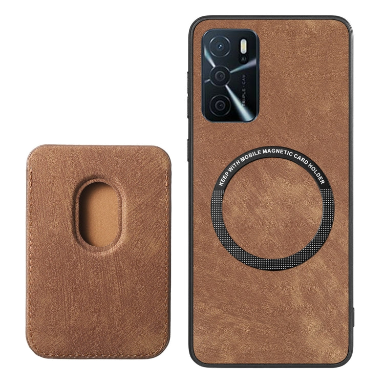 For OPPO K11 5G Retro Leather Card Bag Magnetic Phone Case(Brown) - OPPO Cases by buy2fix | Online Shopping UK | buy2fix