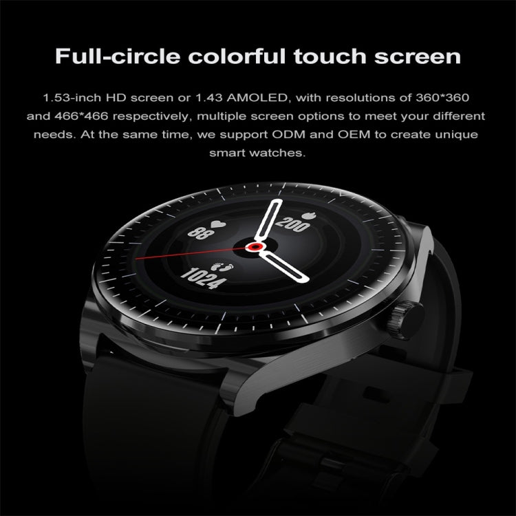 S9 1.53 inch Color Screen Smart Watch, Support Bluetooth Call / Heart Rate / Blood Pressure / Blood Oxygen Monitoring(Black) - Smart Watches by buy2fix | Online Shopping UK | buy2fix