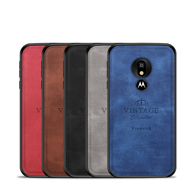 PINWUYO Shockproof Waterproof Full Coverage PC + TPU + Skin Protective Case for Motorola Moto G7 Play (Eurasian Version)(Brown) - Motorola Cases by PINWUYO | Online Shopping UK | buy2fix