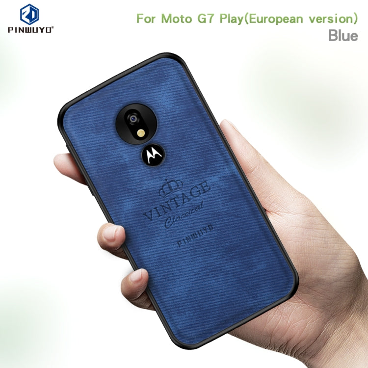 PINWUYO Shockproof Waterproof Full Coverage PC + TPU + Skin Protective Case for Motorola Moto G7 Play (Eurasian Version)(Brown) - Motorola Cases by PINWUYO | Online Shopping UK | buy2fix