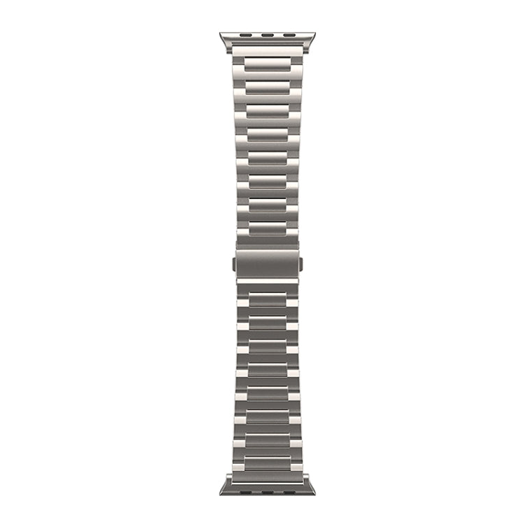 For Apple Watch Series 7 45mm I-Shaped Titanium Watch Band(Titanium) - Watch Bands by buy2fix | Online Shopping UK | buy2fix