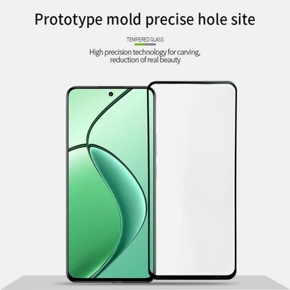 For Realme 12X / Narzo 70X PINWUYO 9H 2.5D Full Screen Tempered Glass Film(Black) - Realme Tempered Glass by PINWUYO | Online Shopping UK | buy2fix