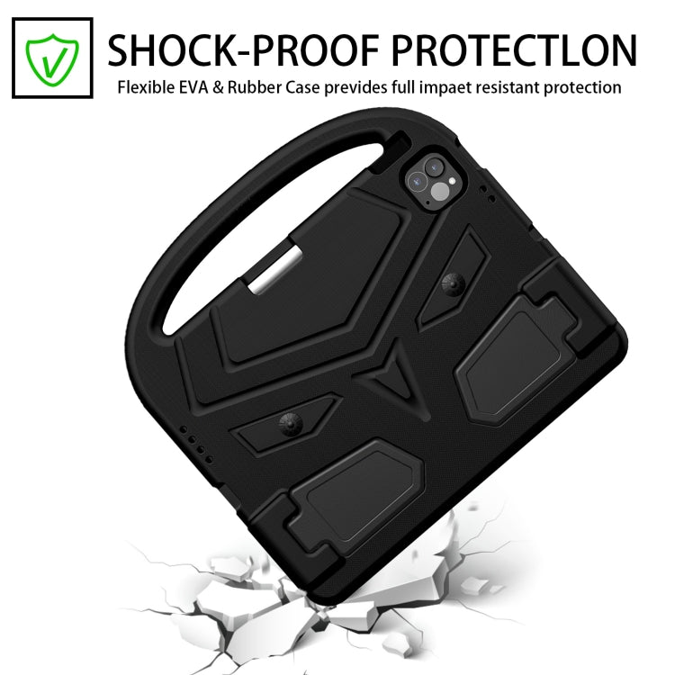 For iPad Air 11 2024 Sparrow Style Shockproof Kickstand EVA Tablet Case(Black) - iPad Air 11 2024 Cases by buy2fix | Online Shopping UK | buy2fix